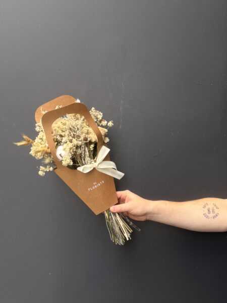 Carterita de flores secas Neutro xs