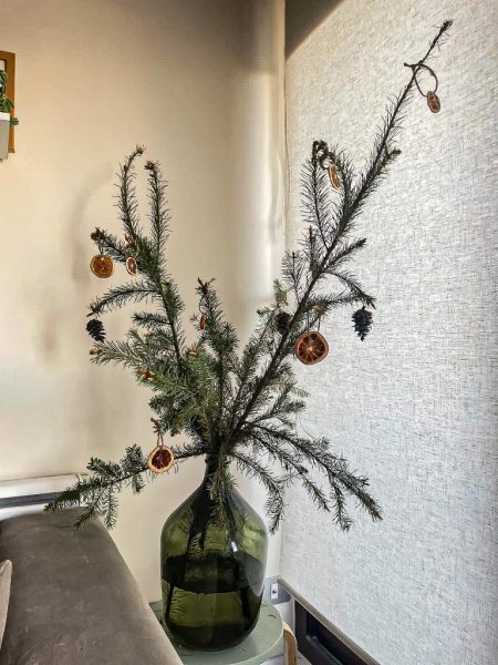 Árbol de Navidad en botellón